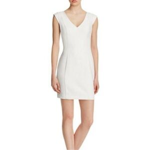 Black Halo Mattia Sheath Dress White Sz 4